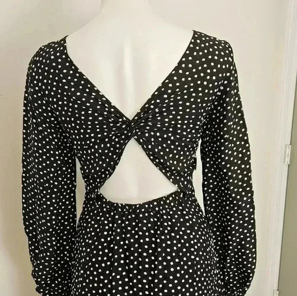 Anthropologie Agatha Polka-Dot Midi Dress Size 2 - Picture 14 of 15